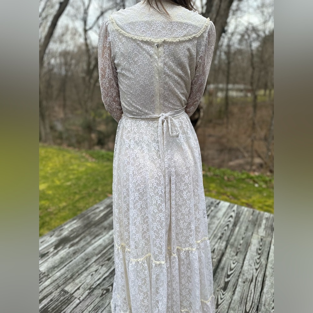 1980’s Gunne Sax Wedding Gown - Picture 6 of 11
